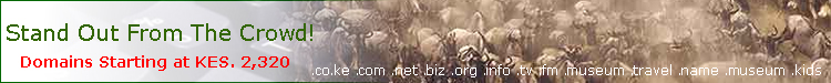 Domain registration kenya. .ke domains, tld domains